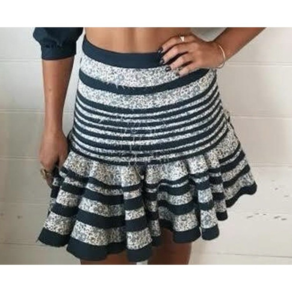 Atoir 'Girls Talk' Dutch Blue Floral Skirt Size XS